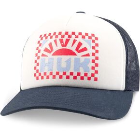 HUK Men's Standard Trucker, Anti-Glare Snapback Fishing Hat for Women, Foam-Naval Academy