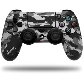 تتوافق الجلد مع Sony PS4 Dualshock Controller PlayStation 4 الأصلي النحيف والمحترفين في Camo Camo Gray (وحدة تحكم غير متضمن)