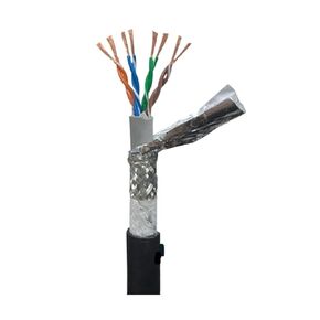 كبل الشبكة CAT 5E/6A/7/8 عالية السرعة 40GBPS 4 8CORES 22AWG CONNECTOR ROBOT SIGNAL SGANCEDID PALE SHIELD WIRE (RED ، 1 METER_8 CORES)