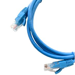 Cat 5E UTP Patch Cord with Boot, 5ft, Blue – Reliable Ethernet Cable for Fast Networking & Internet Connections