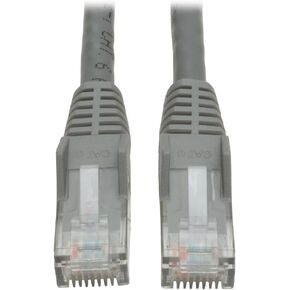 Tripp Lite Cat6 Gigabit Snagless Molded Patch Cable (RJ45 M/M) - Gray, 5-ft.(N201-005-GY)