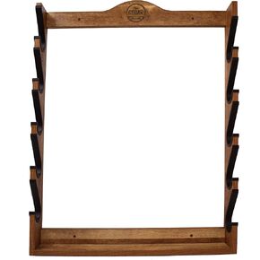 Old Cedar Outfitters Wall-Mounted Gun Rack for Long Guns, Rifles and Shotguns with Protective Sleeves - Three Capacity