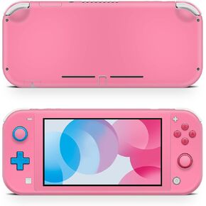 ZOOMHITSKINS Switch Lite Accessories, Compatible for Switch Lite Skin, One Color Plain Solid Light Pink Cute Candy, 3M Vinyl, Durable & Fit, Easy to Install, Made in The USA