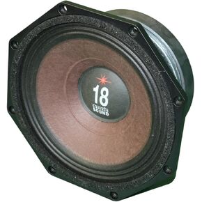 18 Sound 8MB720-8 8 inch Woofer Midbass Driver High Power Octragon Shape 250 Wrms 500 Watt Peak 8 Ohm Weather Protected Cone 2" Voice Coil