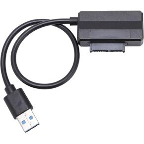 Serial ATA to USB2.0 Adapter Cable, Serial ATA to USB Optical Drive Adapter Cable High Stability for Wins 2K 2003 Vista 7 8 10