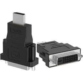 HDMI to DVI Cable Adapter 4K Bi-Direction HDMI to DVI or DVI to HDMI Adapter Converter for PC HDTV M>oni>tor