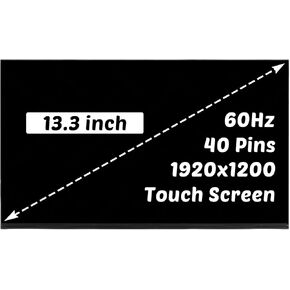 Replacement for Lenovo ThinkPad X13 Gen 2th 3th 4th 5th for ThinkPad L13 Gen 3th 4th 5th Type 20WK 21BN 21LU 21B3 R133NW4K R0 13.3" 40 Pins LED LCD Screen Display Panel (for Touch Screen Only)