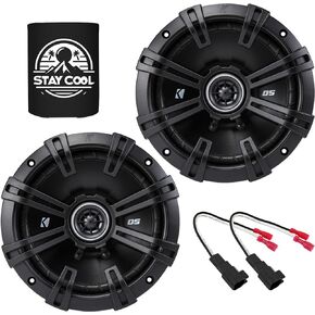 KICKER Speakers 6.5 inch for Ford Maverick 2021-2024 Upgrade Kit - Pair of DS Series with Harness, Coaxial 6 1/2 Car Audio Front Door Speaker DSC650, 43DSC6504