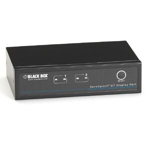 Black Box Desktop KVM Switch 2-Port DisplayPort USB Bi-Dir USB Audio