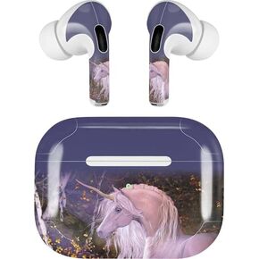 Skinit Decal Audio Skin Compatible with Apple AirPods Pro (2rd Gen, 2022) - Tate and Co. Autumn Glow Unicorn Design