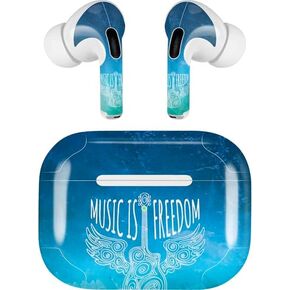 Skinit Skinit Audio Audio Skin متوافق مع Apple Airpods Pro (2rd Gen ، 2022) - Skinit الموسيقى المصممة أصلاً هي تصميم الحرية