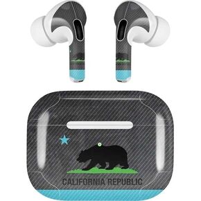 Skinit Decal Audio Skin Compatible with Apple AirPods Pro (2rd Gen, 2022) - Skinit Originally Designed California Neon Republic Design