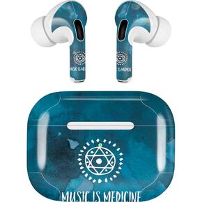 Skinit Decal Audio Skin Compatible with Apple AirPods Pro (2rd Gen, 2022) - Skinit Originally Designed Music is Medicine Design