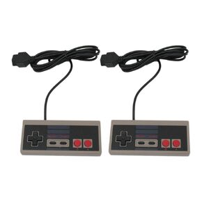 Hevituwhe Pair of NES-004 Navigation Controllers Replacement For NES-004 Nintendo NES Vintage Console Wired Gamepd