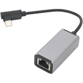 USB C to RJ45 Ethernet Adapter High Speed 100Mbps Aluminum Alloy Type C Ethernet Network Converter for Laptop Phone Tablet Plug and Play Stable Connection