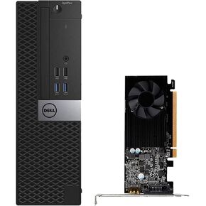 Dell Gaming SFF Desktop PC, Intel Quad Core i7 Processer 3.4GHz, AMD Radeon RX 550 4G GDDR5 HDMI, 16GB RAM, 256GB SSD, USB Wi-Fi Keyboard & Mouse, Win 10 Pro 64bit (Renewed)