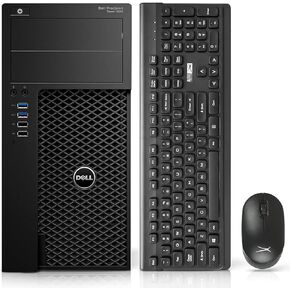 Dell Precision 3620 Tower Computers Desktop PC,i7-7700 3.6GHz,16GB DDR4 256GB M.2 NVMe SSD+2TB HDD,AX200 Built-in WiFi 6,Windows 11 Pro,HDMI Dual Monitor Support,Wireless Keyboard Mouse(Renewed)