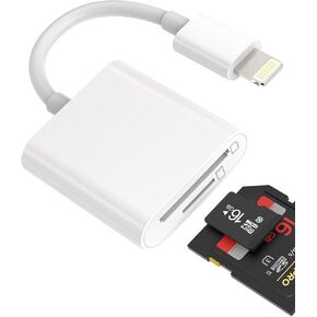 Micro SD Card Reader Adapter Accessories for Iphone Lightning Adaptador TF Flash Camera Memory Compact Photo Photography Viewer for Apple 12 11 13 Pro Max 8 7 6 Plus X XS XR SE Ipad Air Mini 2020 2019