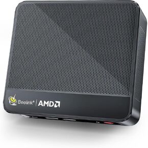 Beelink Mini PC, AMD Ryzen 5 5500U(7nm, 6C/12T) up to 4.0GHz, Mini Gaming Computer 16GB DDR4 RAM 500GB NVME SSD, Micro PC 4K@60Hz Dual Display/WiFi6/BT5.2/Office/Home/HTPC/W-11 Pro