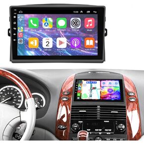 Android 14 Car Radio for Toyota Sienna 2004 2005 2006 2007 2008 2009 2010, 【4+64GB】 9 Inch IPS Touch Screen Sienna Stereo with Wireless CarPlay & Android Auto, Bluetooth/WiFi/GPS/FM/SWC+Backup Camera