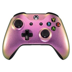 UN-MODDED Custom Controller compatible with Xbox One S/X Unique Design - Multiple Colors Available (Chameleon Purple/Green)