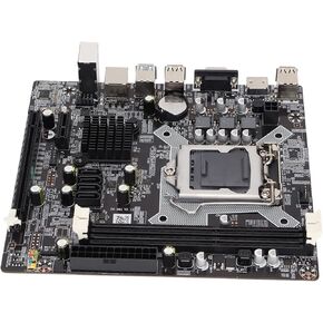 LGA1150 Motherboard, H81 LAG1150 DDR3 with HDMI SATA 2.0 USB Support Mainboard VGA+HDMI Dual Output VGA PCI E x16 Graphics Card Slot Integ ed Chip Sound Card/Network