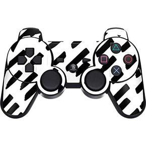 Skinit Decal Gaming Skin for PS3 Dual Shock Wireless Controller - Originally Designed Black Dash Design