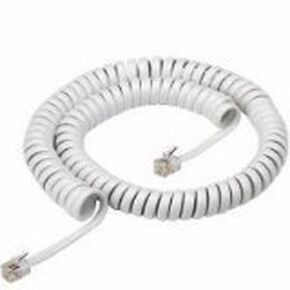 5 X Panasonic White Handset Cord 12 Ft. for KX-T, KX-DT, KX-NT Phones