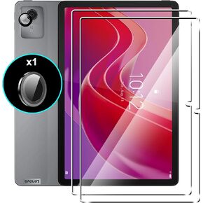 for Lenovo Tab 10.1 2025 Screen Protector with Camera Lens Protector,Tempered Glass Film,HD Clear,Anti-Scratch,Bubble Free (2+1 Pack)