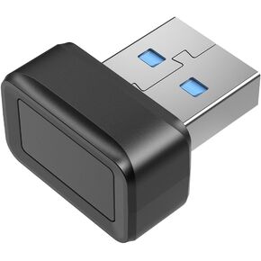 Fingerprint Reader,USB Fingerprint Key Reader Advanced Security Access Window Hello Fingerprint Reader for Windows10/11 Laptops Computer