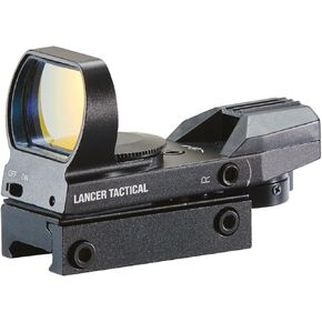 Lancer Tactical Multi Reticle Full Metal Red & Green Dot Open Tubeless Reflex Airsoft Scope Sight