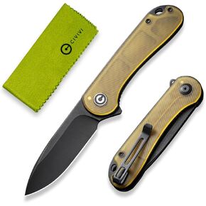 CIVIVI Pocket Knife for Men and Women,Elementum Folding Knife with 2.96" D2 Blade Ultem Handle,Ideal for Utility Gift C907A-5