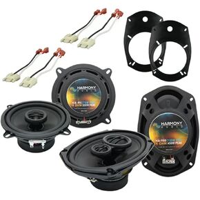 Harmony Audio R65 Factory Speaker Replacement Upgrade Package Compatible with Dodge Ram 2500/3500 2002