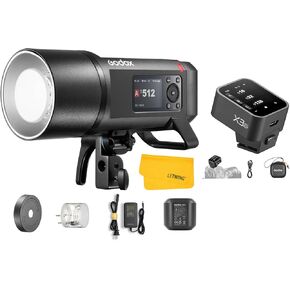GODOX AD600 Pro II AD600Pro II Outdoor Flash Strobe, 2.4G TTL Studio Flash HSS 1/8000s, 40W Bi-Color Modeling Light, Lithium Battery, with Godox X3O X3-O TTL Wireless Flash Trigger