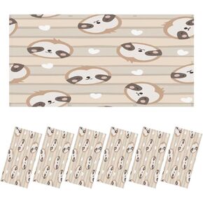 Fluorescent Light Covers for Ceiling Lights Seamless Summer Cute Sloth Watermelon Pineapple Easy to Install Magnetic Light Filter for Classroom Office Hospitals School Home Decor