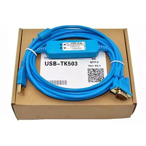 USB-TK503 لـ PLC برمجة كابل تصحيح الأخطاء AC500-ECO سلسلة تنزيل بيانات الكابلات المطلية بالذهب 3 أمتار