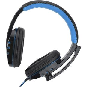 Computer Light Headset with Microphone Led Gaming Headphones Over-Ear Design for Subwoofer Sound Multi-Function Use Color Cable