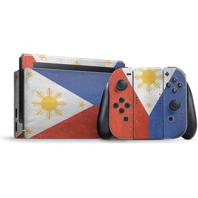Skinit Decal Gaming Skin Compatible with Nintendo Switch Bundle - Philippines Flag Distressed Design