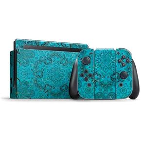 Skinit Decal Gaming Skin Compatible with Nintendo Switch Bundle - Ginseng Flower Design