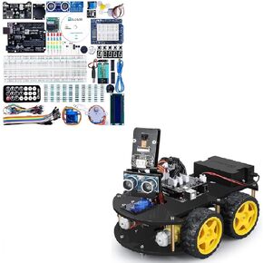 elegoo uno r3 مجموعة السيارات الروبوت الذكية و elegoo uno project starter kit