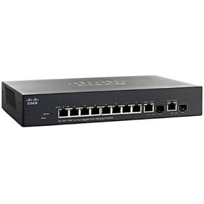 Cisco SG300-10PP-K9-NA 10-Port Gigabit PoE+ Managed Switch
