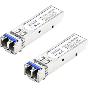 2pcs Industrial SFP Module 1.25Gb/s 20km Fiber Transceiver Duplex LC 1310nm Single-Mode DDM