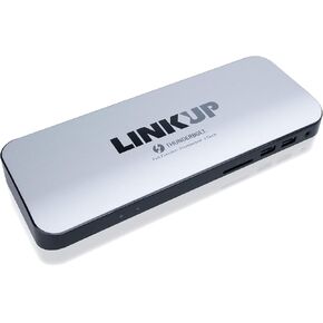 LINKUP – [Certified] Thunderbolt 3 Dock HDMI2.0 4K 135W (PD 60W) SD UHS II Card Reader 1G LAN 4xUSB3-A(5G) 3.5mm Audio 2xUSB3-C(10G)┃for Windows PC & 2021 MacBook M1 Mac mini (TB3/TB4/USB4.0)