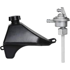 VideoPUP Plastic Gas Fuel Petrol Tank Compatible with 50cc 70cc 90cc 110cc 125cc TaoTao ATV SUNL Quad Dirt Bike 4 Wheeler Gas Tank