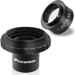 Astromania 1.25 "0.5x مصحح مخفض - حزمة مع - محول T -Ring & T (T -Mount) لنيكون
