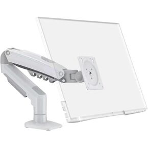 F80 Computer Monitor Stand arm Screen Punch-Free Desktop liftable Universal Rotating Bracket Base(White)