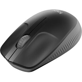 Logitech M190 Wireless Mouse Full Size Comfort Curve Design 1000Dpi Charcoal