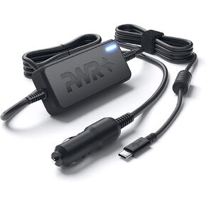USB-C Laptop CAR Charger for Lenovo V14 V15 ThinkPad E15 E16 X1 Titanium Yoga Chromebook 300e 910 920 C330 C340 C740 C930 C940 Flex 3 5 3i 5i 7i Tablet Duet IdeaPad - Safety, UL Listed Extra Long Cord