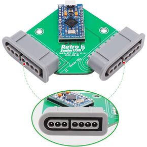 NORMICHIC Conversion Adapter Handle Converter External Board for SEGA MD/CD32/NES/SNES/PCE/Saturn/Arduino Pro Micro Game Controller Adaptor (SNES)