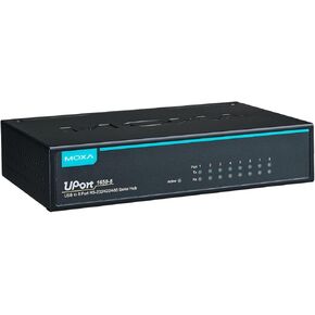 MOXA UPort 1650-8 - 8 Ports USB-to-Serial RS-232/422/485 Converter, USB 2.0 hi-Speed, 921.6Kbps, 15KV ESD Protection, mini DB9F-to-TB